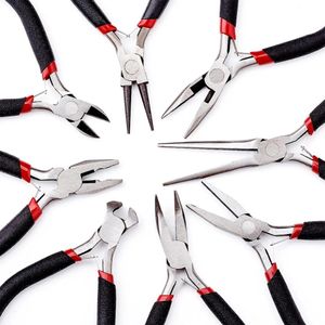 Equipments 68pc/set Carbon Steel Beading Jewelry Tools Kit Black Mini Needle Round Nose Cutting Wire Jewelry Pliers Equipment for Handmade