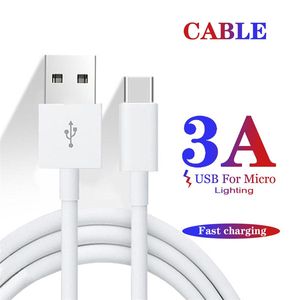 1M 3ft 2M 6FT USB-C to L high speed Type c USb C Charger Cable 3A Fast Quick Charging USB C to PD Type-c Cable For Samsung S20 S22 S23 S24 Note 20 Xiaomi Huawei lg Android phone 15