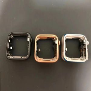 Accessori Telaio centrale in alluminio con rullo laterale Corona digitale Telaio con cornice per corpo per Apple Watch Series 4 5 SE 6 40mm 44mm