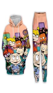 New MenWomens Cartoon Rugrats 90039s Art Funny 3D Print Casual Fashion HoodiesSweatpants Hip Hop Tracksuits NJ025118557