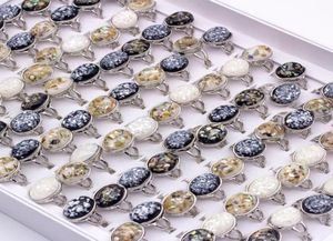 Färgglada vintage antik silverfärg oval skal fingerring band ring för kvinnliga kvinnliga uttalande boho strand juvelery gåva grossal8187626