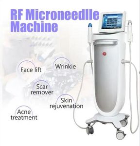 Popolare 2 maniglie 25 64 pin lifting della pelle rf ago microneedle Cicatrice Acne Rughe Rimozione Stretch Rf Microneedling lifting del viso Ringiovanimento della pelle Macchina di bellezza