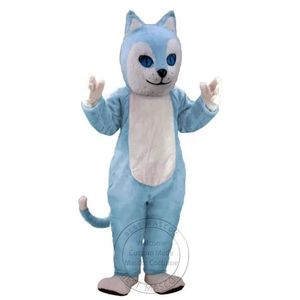 Halloween New Adult Blue Cat Mascot Costume For Party Carcher Character Mascot Försäljning Gratis frakt Support Anpassning
