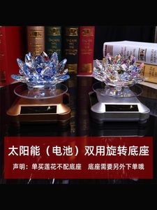 Outras artes e artesanato Cristal Vidro Lotus Decoração Celular Óculos Jóias Contador Home Artigos Chineses Drop Delivery Ottab