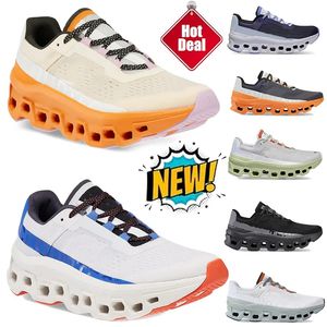 2024 Cloudmonster Running Shoes Cloud Monster Onclouds Eclipse Kurkuma Eisen Heu Heulumos Schwarze Männer Frauen Trainer Sneaker Größe 36-45