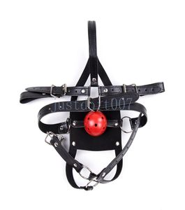 Faux Leather Head Harness Panel Bondage Gag Restraint Mask Mouth Strap Cover New R458567424