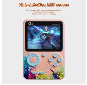 500 em 1 consoles de jogos portáteis 30 polegadas G5 Retro Game Player Mini console de jogos HD Tela LCD Duas funções Gamepad Presente de aniversário para crianças Phen