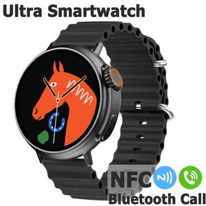 Watches Nowy AMOLED Smartwatch Ultra Series 8 Mężczyzn Bluetooth Call Women Sports Fintess IP68 Waterproof Watch 8 Ultra Smartwatch