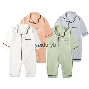 Pyjamas Organic Cotton Baby Sleepwear Newborn Pajama Muslin Romper For Girls Boys Leisure Wear Kids Pyjamas Toddler Spädbarn JumpsuitsVaiduryb