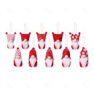 Gnomes Valentine's Day Ornaments 2024 Hot Red Gnome Ornaments for Lovers 5 Pcs, Handmade Valentine's Day Gnomes Plush Pretty Little Gift