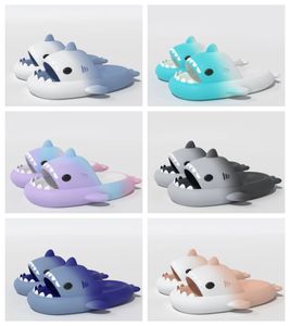 2024 New Hot Selling Mens Women Shark Slippers Outdoor Beach Casual Shoes Womens Rainbow Colored Sandals