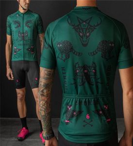 Zestawy wyścigowe Jakość sześć sześć 6 lekkich rowerowych kombinezonów Jersey Summer MTB krótkiego rękawu ubrania rowerowe 9d śliniaki szorty CICLIS4132822