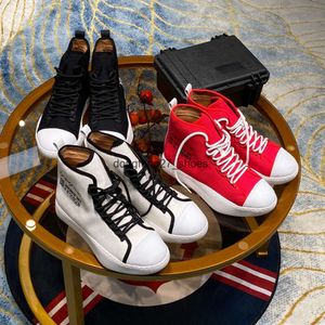 Y3 Kaiwa Spor Ayakkabıları Erkekler Lüks Tasarımcı Yüksek Üst Ayakkabılar Tıknaz Platform Spor Ayakkabıları Kırmızı Beyaz Tuval Deri Eğitimler Günlük Yürüyüş 38-45