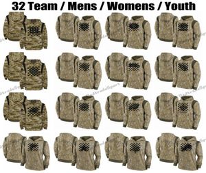 Męskie Camo 2021 Salute to Service Therma Performance Pullover Bluver Womens Młodzież Murray McCaffrey Fields Lamb Tom Brady Goff Rodge9871338