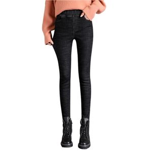 Jeans 2020 inverno duplo velo térmico jeggings calças senhoras ao ar livre quente jean calças de inverno calças quentes para mulheres ropa de mujer