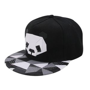 2018 Karikatür Panda Ayarlanabilir Beyzbol Kapakları Snapback Casquette Şapkaları Gençlik Erkekler Kadın Dans Hayvan Kapı Hip Hop Güneş Kemik Hat225f