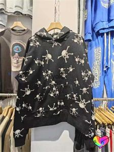 Мужские толстовки с капюшоном Bla Saint Michael Skull Hoodie Высококачественные пуловеры больших размеров по всей поверхности Graphicyolq