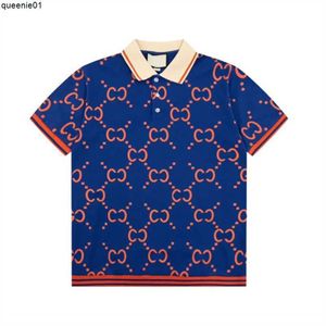 メンズポロスニューファッションロンドンイングランドメンズデザイナーポロハイストリート刺繍印刷シャツ男性サマーコットンカジュアルTシャツ