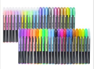 48 Colors Gel Pens Set Glitter Gel Pen for Adult Coloring Books Journals Drawing Doodling Art Markers8342453