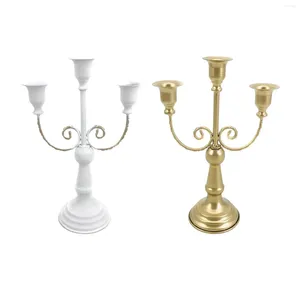 Candle Holders Metal Candelabra Centerpiece Simple Ornament Candlestick Taper Holder For Events Festivals Wedding Living Room Decor