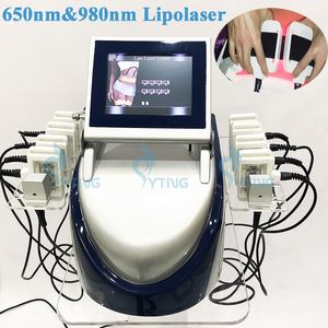 Professionell diod lipolaser liposurutiering lipo laser bantmaskin 160 mw hemsalong användning