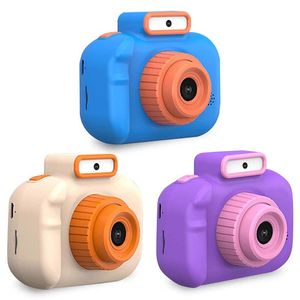 Accessori Fotocamera digitale per bambini con doppio obiettivo anteriore posteriore da 4000 W Mini videocamere reflex per fotografia Giocattoli per cartoni animati Regali di compleanno per bambini