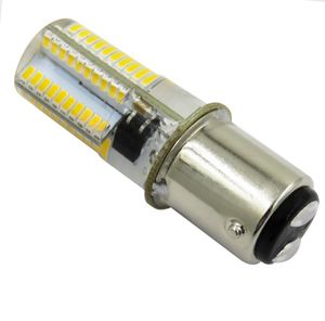 Pacote 10 ba15d máquina de costura cantora regulável luz led branco fresco lâmpada branca quente 80 leds 3014 smd ac 110v 220v lâmpada de cristal3849988