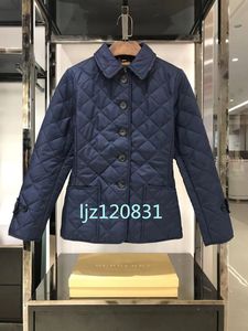 24SS New Classic Women's Slim Fitジャケット、ピュアコットン、ファッショナブルなコットンジャケット、格子縞の裏地、シングル胸のスリムフィットジャケット、長袖コットンジャケットM-2xl