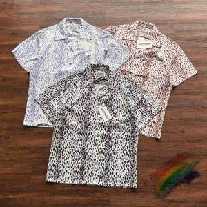 Men's Casual Shirts 2023ss Spot Full Printing Wao Maria Shirt Men Women Streetwear Hawaii Beach Lapel Poet Shirtsyolq