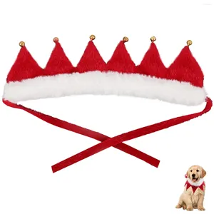 Hundhalsar julen husdjur krage ring halsband parti levererar klockkattunge för hundar polyester halsduk smäll liten med