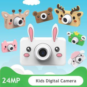 Acessórios 24mp crianças câmera digital dos desenhos animados crianças câmera de vídeo mini cam brinquedo presente aniversário crianças brinquedos educativos câmera para menina menino
