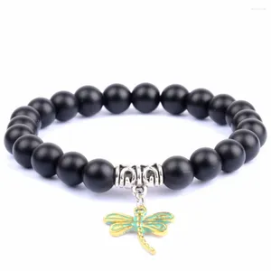 Strand vintage pulseiras pulseiras para mulheres jóias boho pedra natural ágata frisado pulseira masculino retro pátina chapeado animal charme