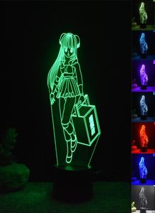 Ranma Shampoo 3D lamp Led Night Light Lamp LED desk table nightlight Colorful USB LED Acrylic lamp1795844