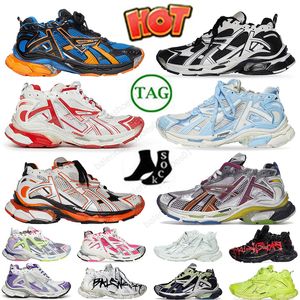 Plattform-Freizeitschuhe Wandern Track Runners 7.0 Plattform Designer Transmit Sense Männer Frauen Dekonstruktion Graffiti Weiß Schwarz Grün Braun Sneakers Trainer 35-46