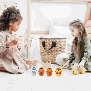Kolye Kolyeleri 60 PCS Bebek Hediyesi Mini Tumbler Plastik Oyuncak Dolgu Masaüstü Dekorasyon Sevimli Heykel Kids
