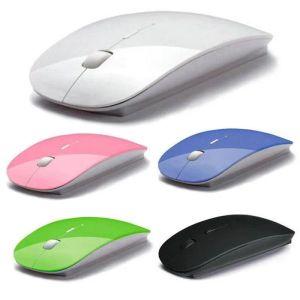 Candy kolor bezprzewodowy myszy Ultra cienki odbiornik myszy USB do komputera PC laptop 6 kolorów zz