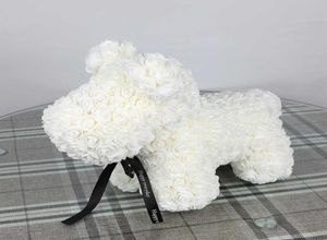 40 cm 1PCS Rose Dog Pe Teddy Bear Artificial Foam na prezenty dla kobiet w roku urodzinowym Walentynki Prezent 2106249539210