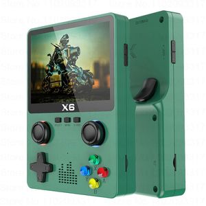 X6 portátil retro console de jogos 4k 10000 jogos caixa 35 polegadas mini handheld dispositivos de jogos de vídeo jogador para adultos crianças presentes 240111