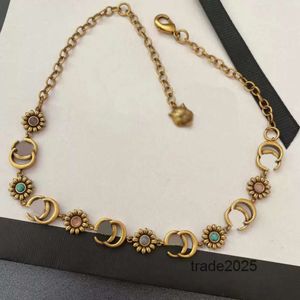 Накрытые золотые латунные медные дизайнерские ожерелья Choker Chain G-letter Pendants Модные женские ожерелье свадебные украшения B224