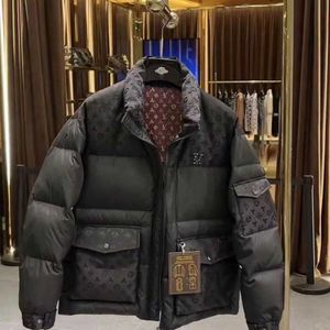 Men's Down Parkas Highend Down Jacket with Trendy Temperament and Versatility Thickened Fashion Live Broadcast Network Infrared Cover