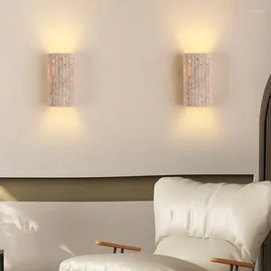 Wall Lamps Three-dimensional Natural Stone Light 3000K For Living Room Bedroom Stairs Corridor Indoor Art Deco Drop