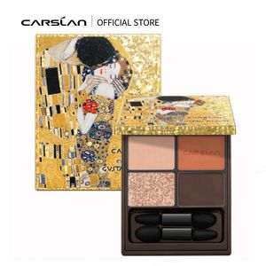 Carslan 4 Colors Big Eyes Eyeseadow Palette Nude Shimmer Matte Gillter Pearly Piiment光沢のあるアイシャドウ女性メイクアップコスメティクス240111