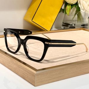 Optiska glasögon för män Kvinnor Retro Designer 50065 Fashion Acetate Fiberglas Frames European och American Square Style Anti-Blue Light Lens Plate with Box