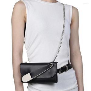 Gürtel Abnehmbare Frauen Taille Gürtel Tasche Luxus Taschen Weibliche Kunstleder Klappe Fanny Pack Schulter Crossbody Brust Geldbörse