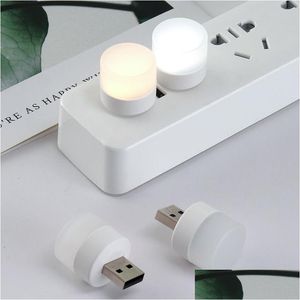 Andra mobiltelefontillbehör USB Night Light Lamp Portable Liten Book LED RUNDLAMPS ÖGONSKYDD LÄSNINGAR Hem Belysning vara DHA6Y