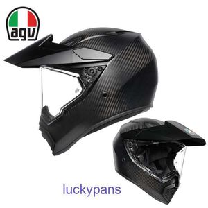 Vezel road Brazed AGV Motorcycle Off AX9 Carbon Helmet Anti fog Full Cover Men's and Women's Running Rally All Seasons 91I8