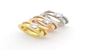 2022 marchio di moda in acciaio inossidabile 316L amore anello di barretta multicolori placcatura amanti dello stile di cristallo gioielli anelli di nozze3519589
