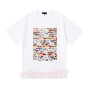 パープルブランドTシャツデザイナーメンズTシャツハイストリート印刷ティーカップルカジュアルルーズトップ半袖サイズS-XL 7267