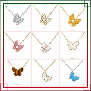 Sets Ladies Necklace Luxury Butterfly Shell Pendant Necklace Gold Plated Fashion Design Jewelry Gift Manufacturer Wholesale
