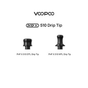 Original VOOPOO PnP X Drip Tip 510 DTL/MTL Fit for PnP X PnP Pod/Pod Tank E Cigarette 2pcs/Pack